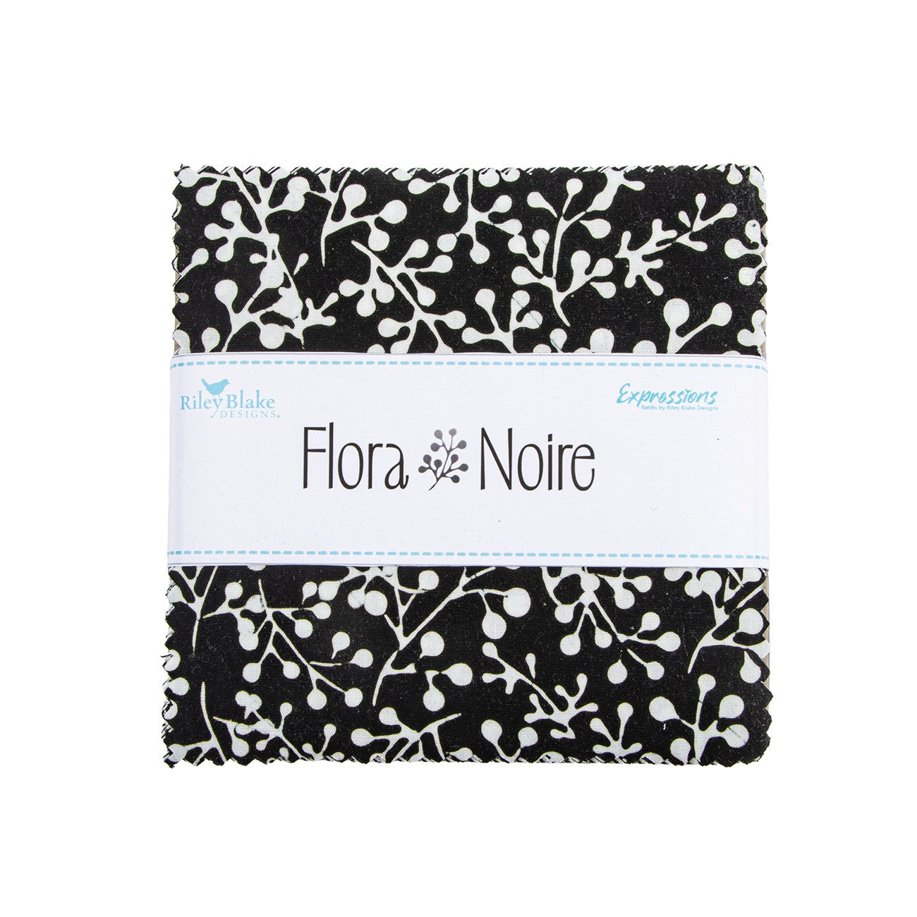 Batiks Flora Noire 5in Squares 42 Pcs.