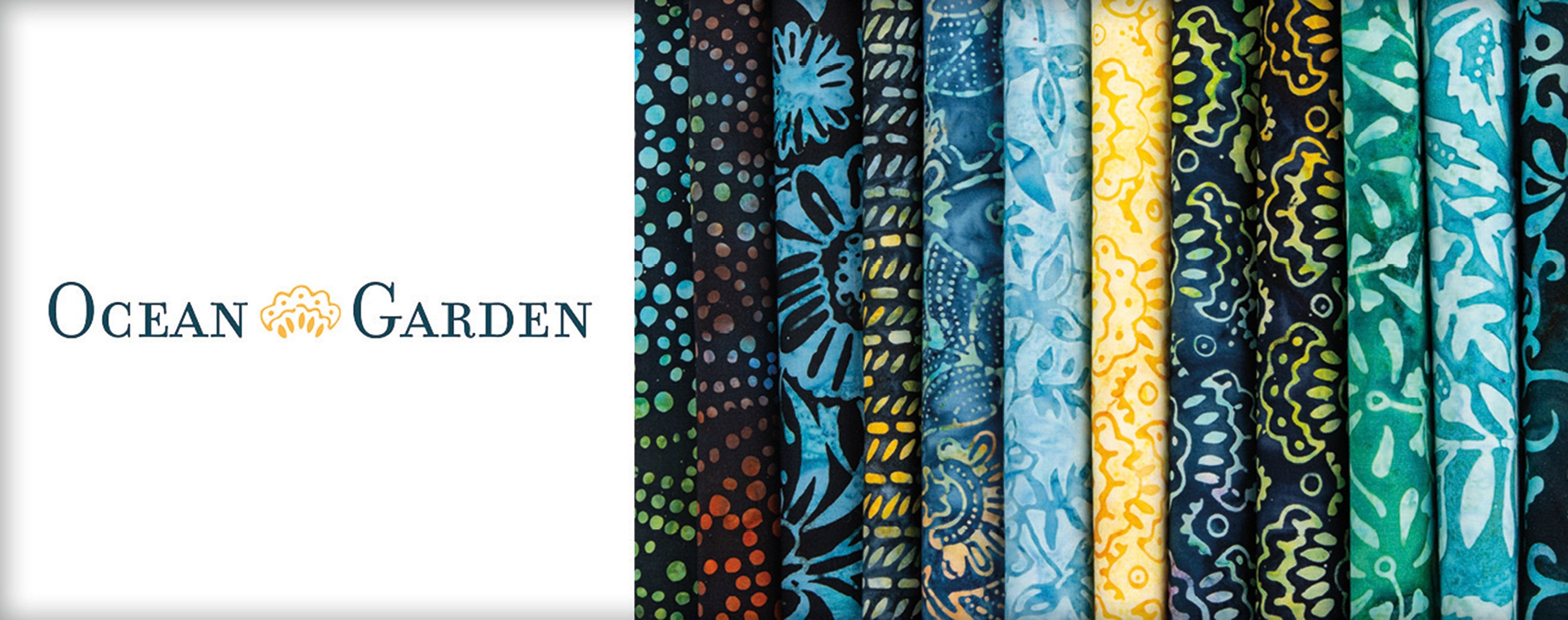 Batiks Ocean Garden 5in Squares, 42pcs/bundle
