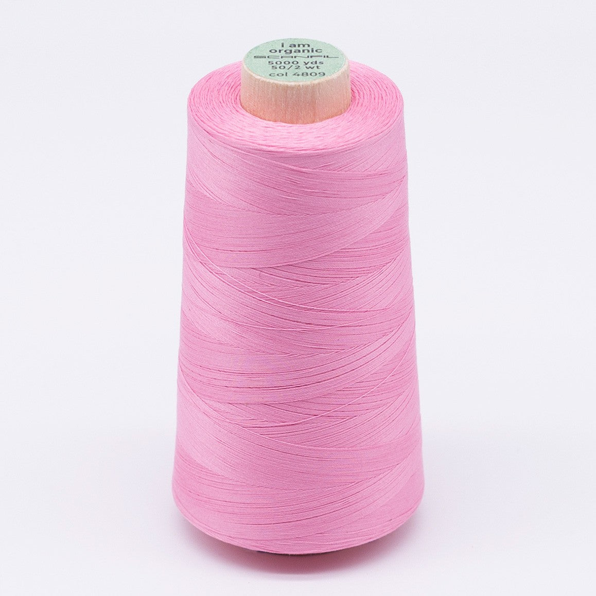 Scanfil Organic Cotton Thread 50wt Solid 5,000yd Candy Pink