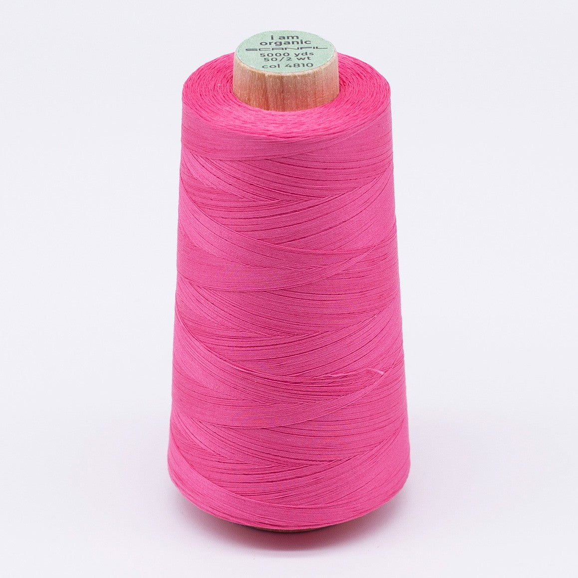 Scanfil Organic Cotton Thread 50wt Solid 5,000yd Pink Lemonade