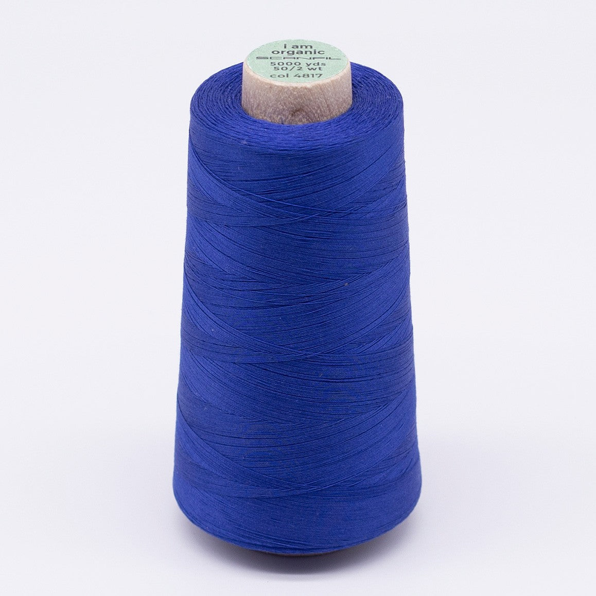 Scanfil Organic Cotton Thread 50wt Solid 5,000yd Nautical Blue