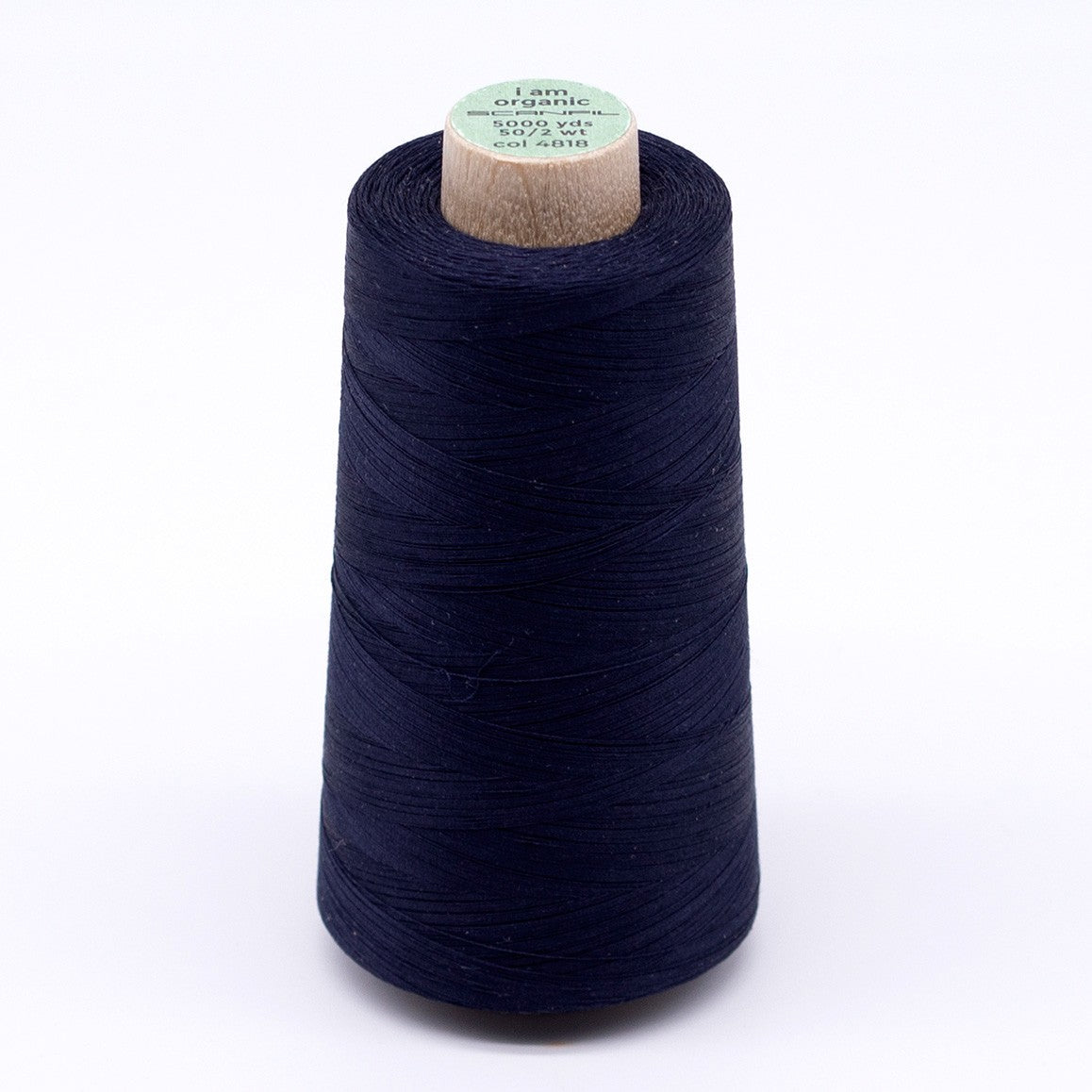 Scanfil Organic Cotton Thread 50wt Solid 5,000yd Night Sky