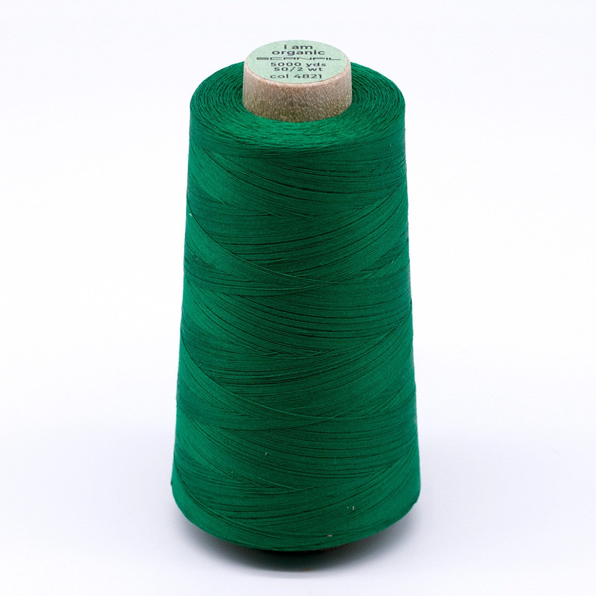 Scanfil Organic Cotton Thread 50wt Solid 5,000yd Jolly Green