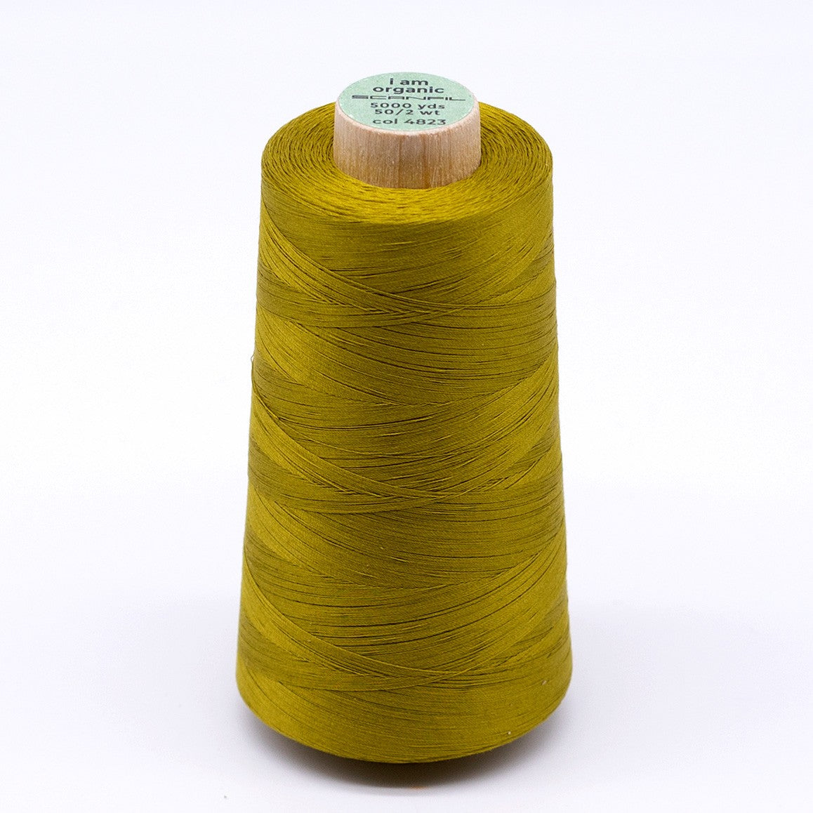 Scanfil Organic Cotton Thread 50wt Solid 5,000yd Green Envy