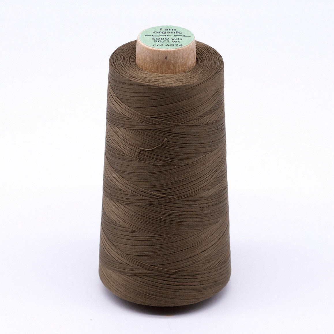 Scanfil Organic Cotton Thread 50wt Solid 5,000yd Lead Gray