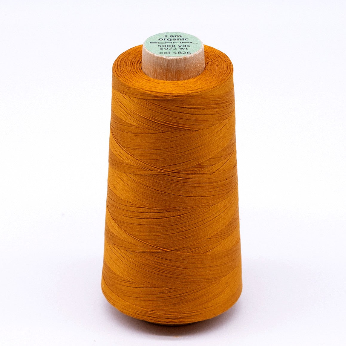 Scanfil Organic Cotton Thread 50wt Solid 5,000yd Sunflower