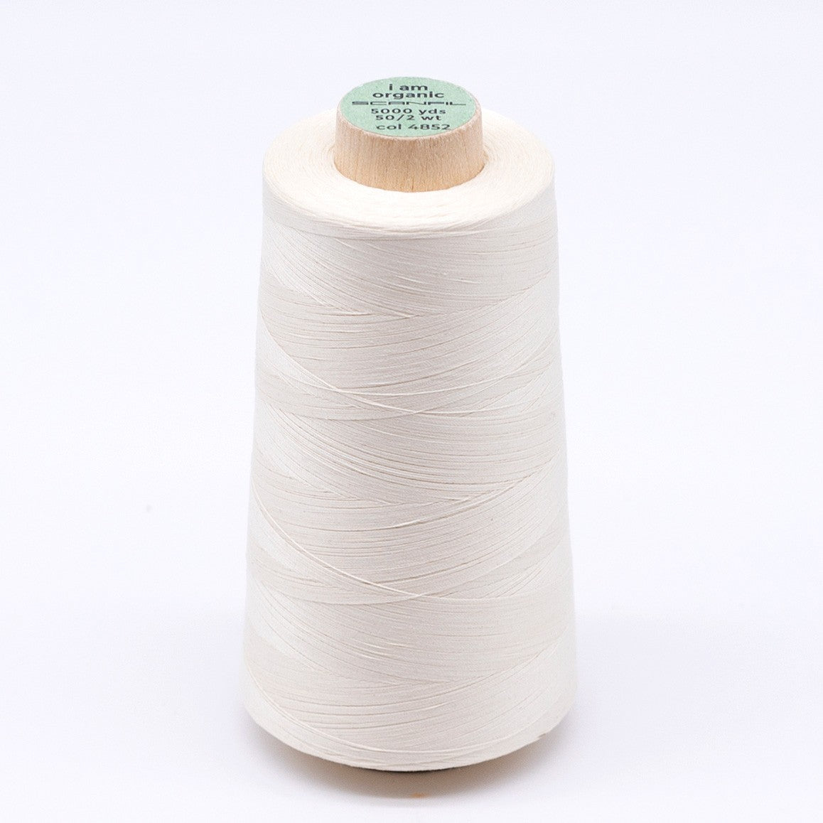 Scanfil Organic Cotton Thread 50wt Solid 5,000yd Solitary Star