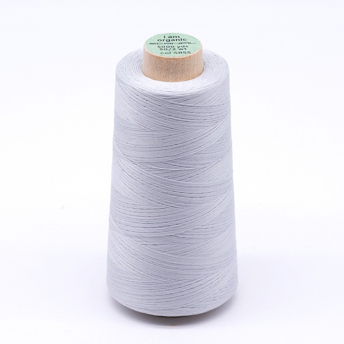 Scanfil Organic Cotton Thread 50wt Solid 5,000yd Oyster Mushroom