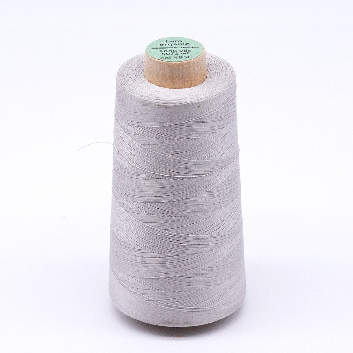 Scanfil Organic Cotton Thread 50wt Solid 5,000yd Silver Cloud