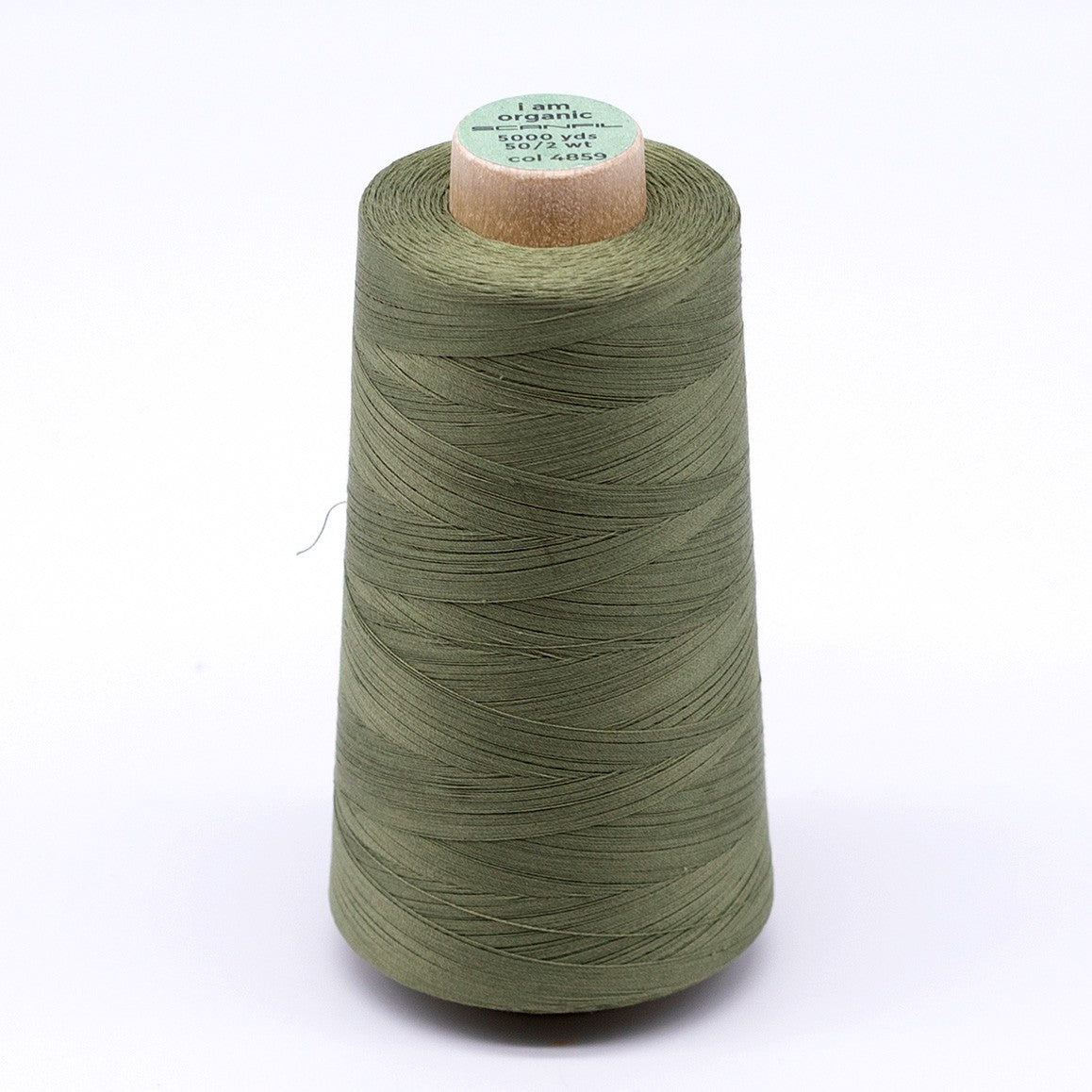 Scanfil Organic Cotton Thread 50wt Solid 5,000yd Sage
