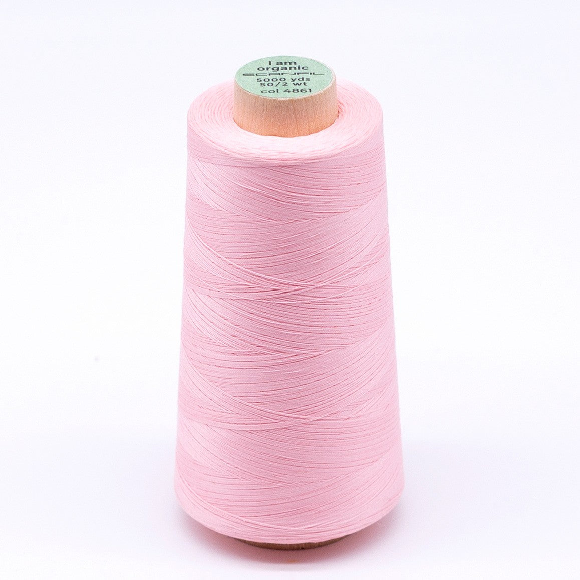 Scanfil Organic Cotton Thread 50wt Solid 5,000yd Cristal Rose