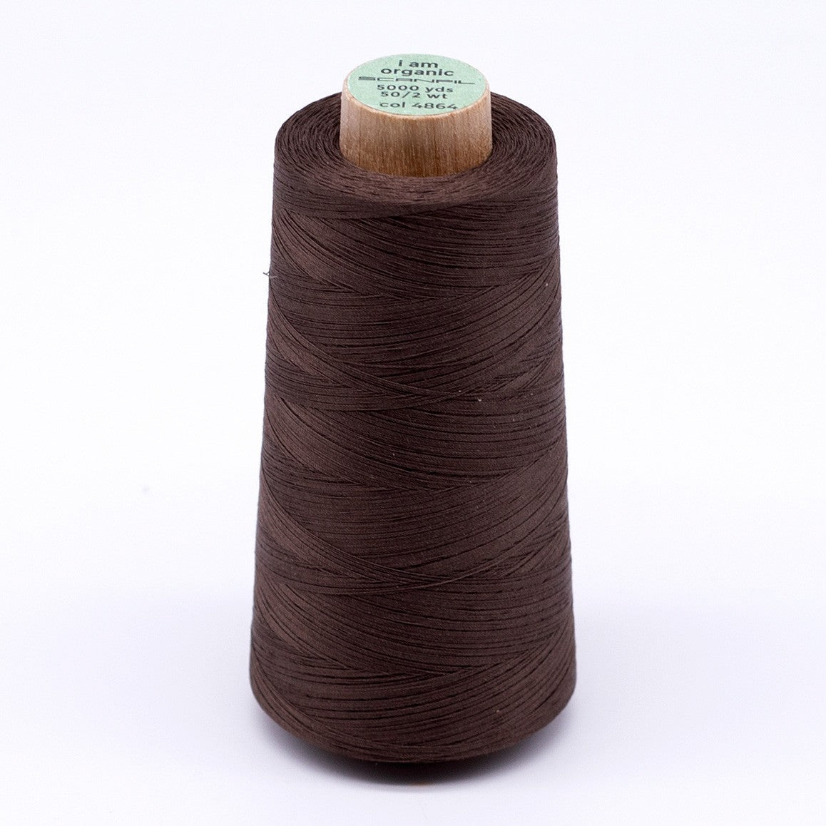 Scanfil Organic Cotton Thread 50wt Solid 5,000yd Coffee Liqueur