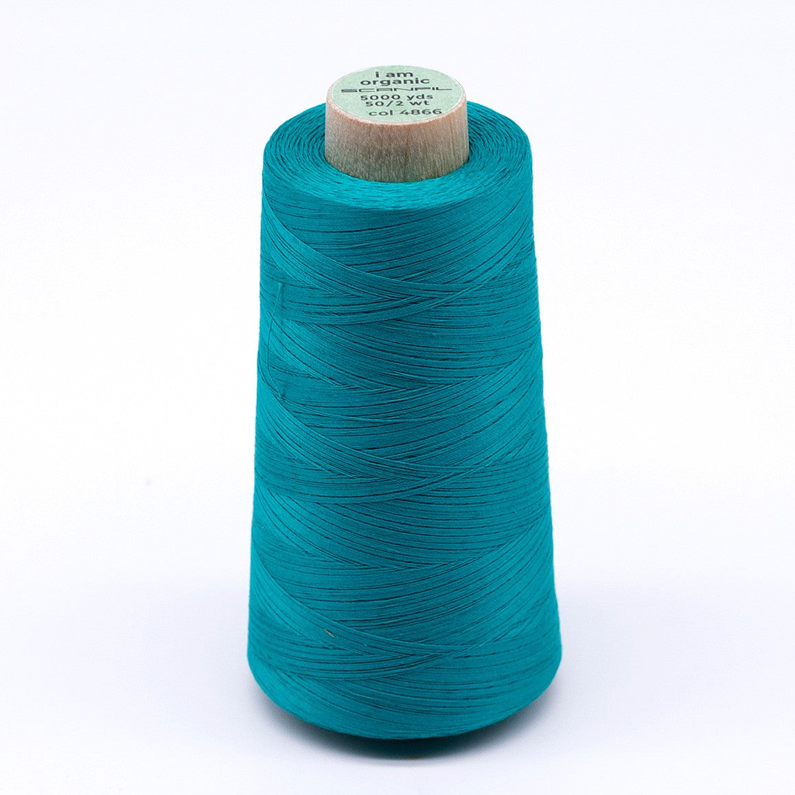 Scanfil Organic Cotton Thread 50wt Solid 5,000yd Tropical Green