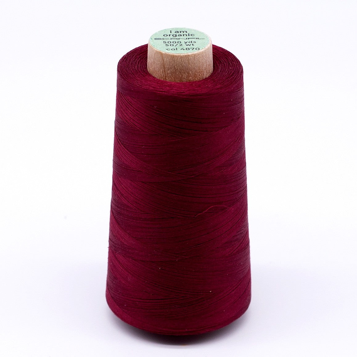 Scanfil Organic Cotton Thread 50wt Solid 5,000yd Rhubarb