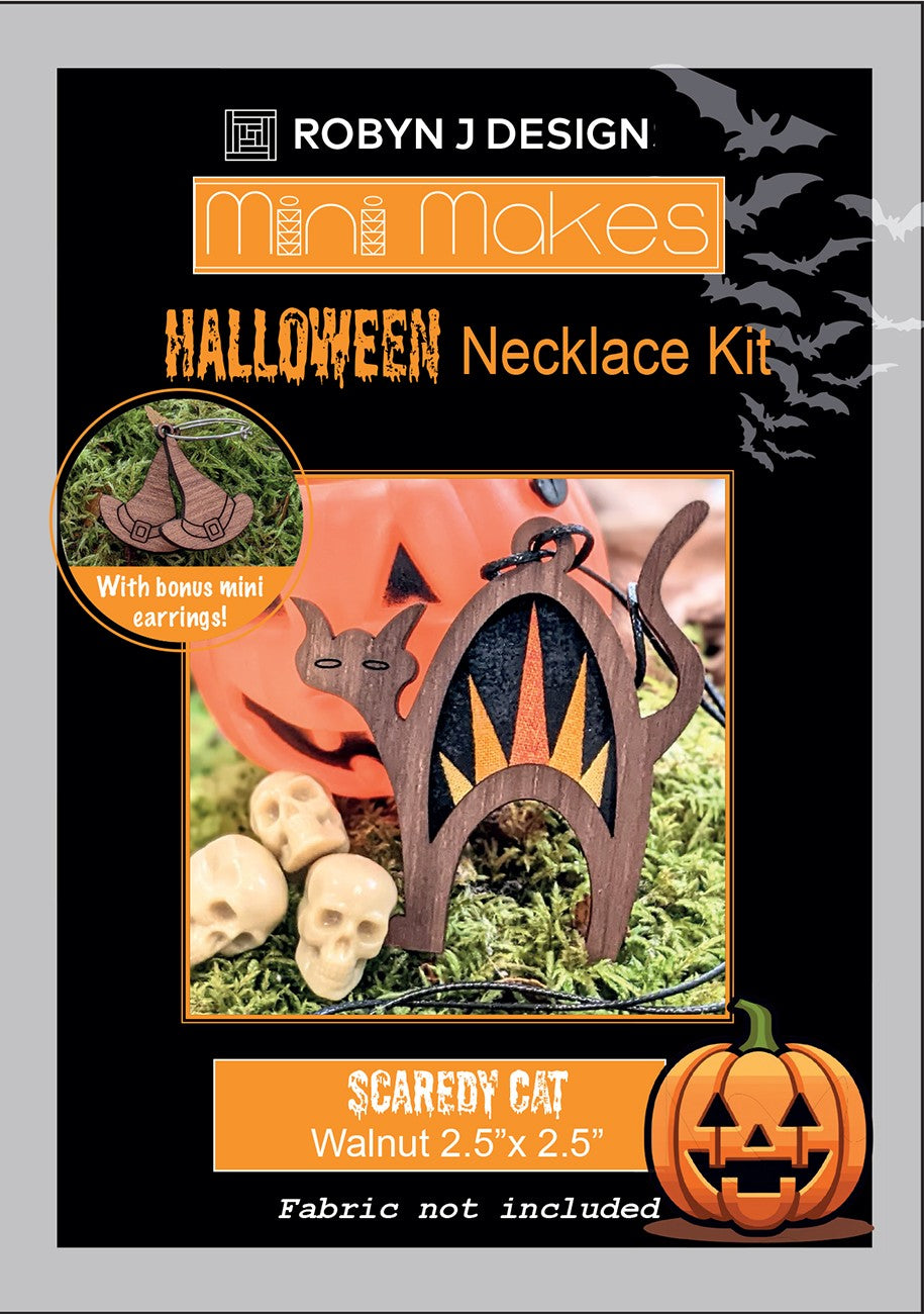 Scaredy Cat Necklace Kit- Walnut