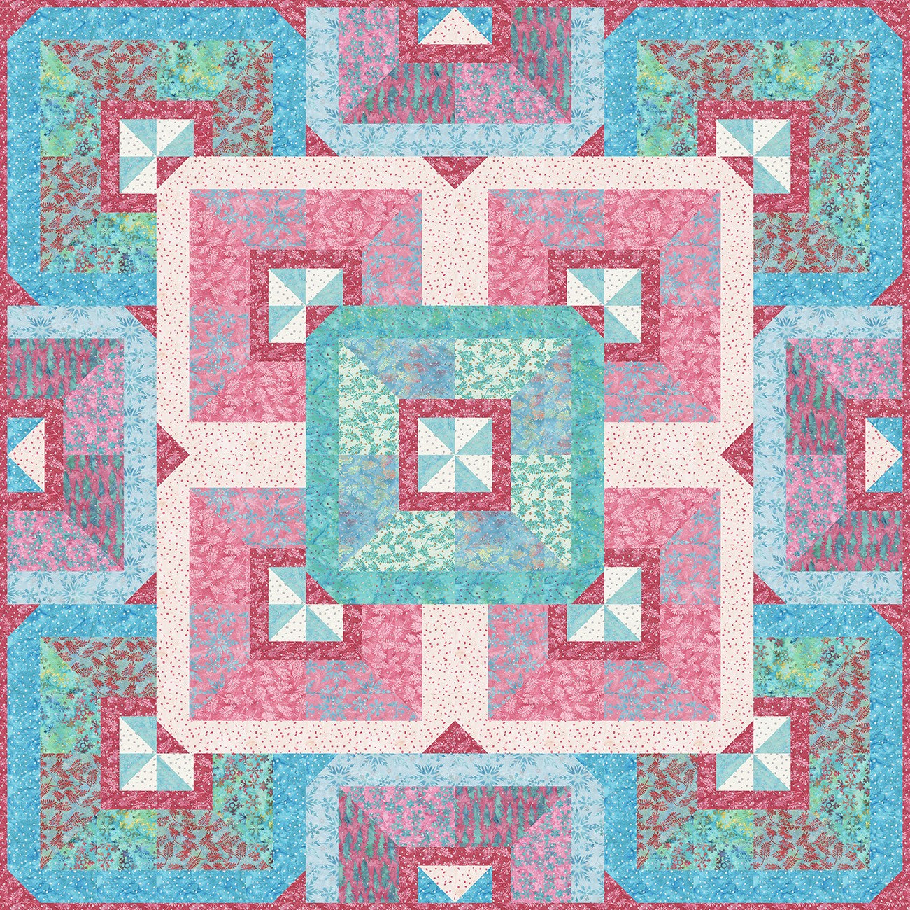 Colour Fushion Digital Quilt Top 60"x60"