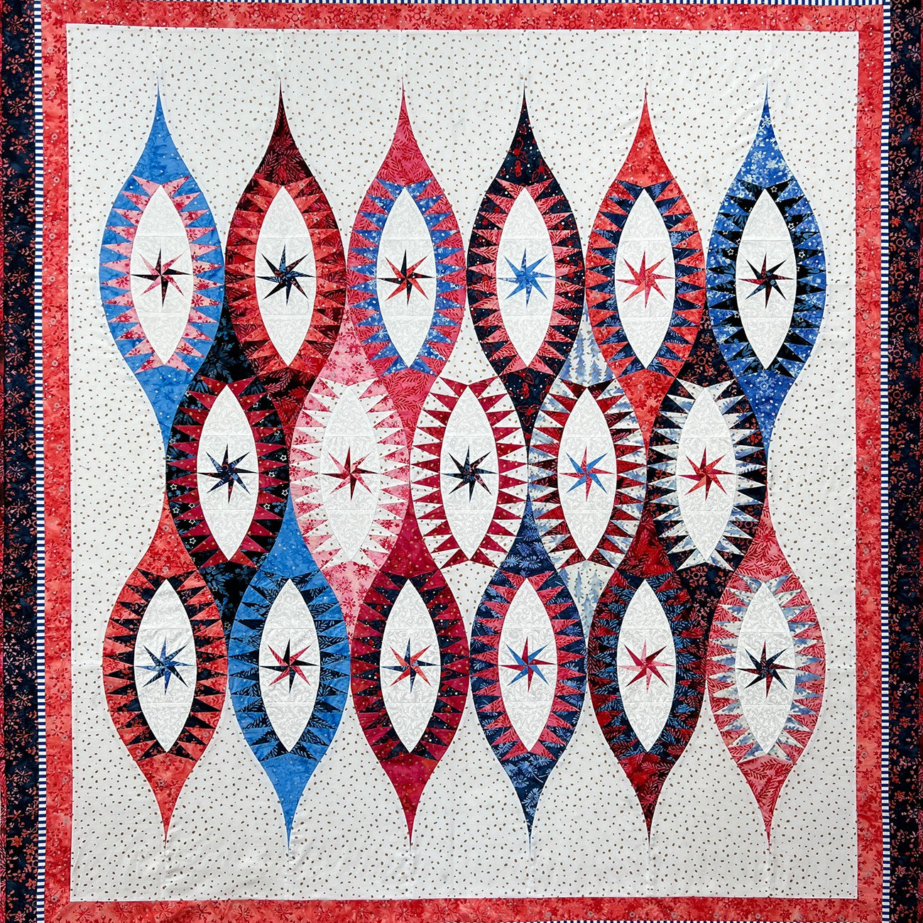 Winter Whisper Quilt Kit Jacqueline de Jonge Batik Cotton