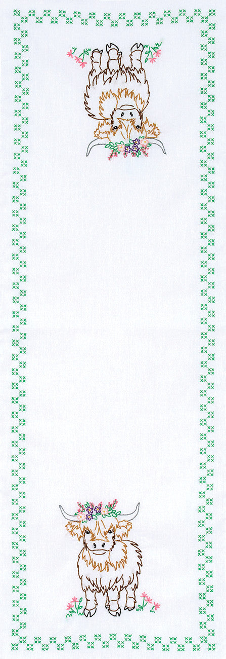 Highland Cow Table Runner