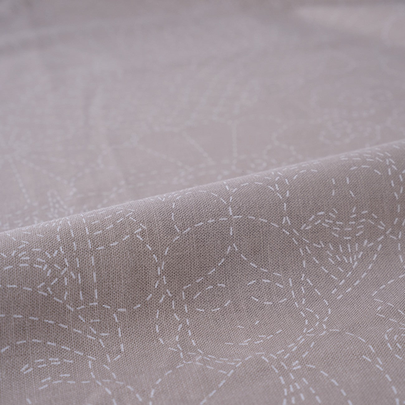 Celebratory Sahiko Fabric Seven Gods of Fortune Pattern -Stone Gray