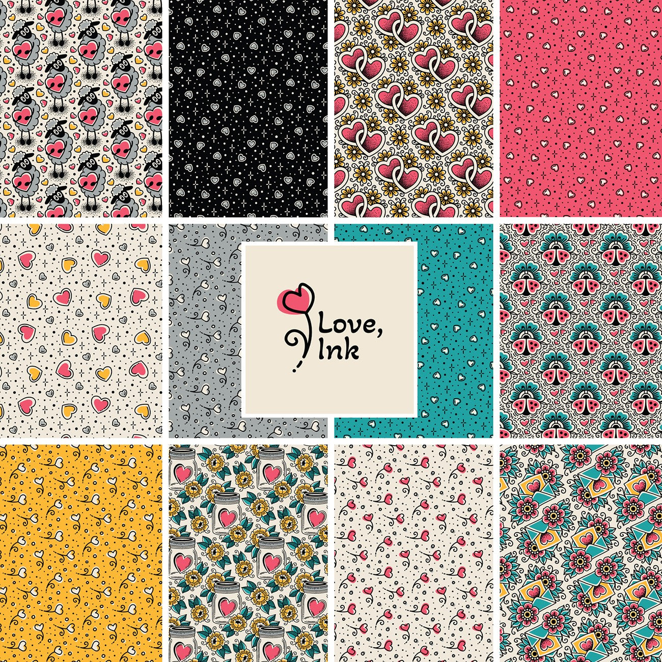 Fat Quarter Bundle,12pcs/bundle Organic