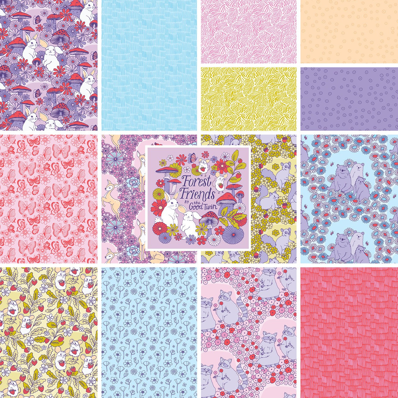 Fat Quarter Bundle,14pcs/bundle Organic
