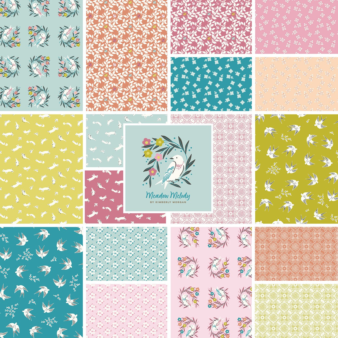 5In Squares Meadow Melody 42Pcs/Bundle