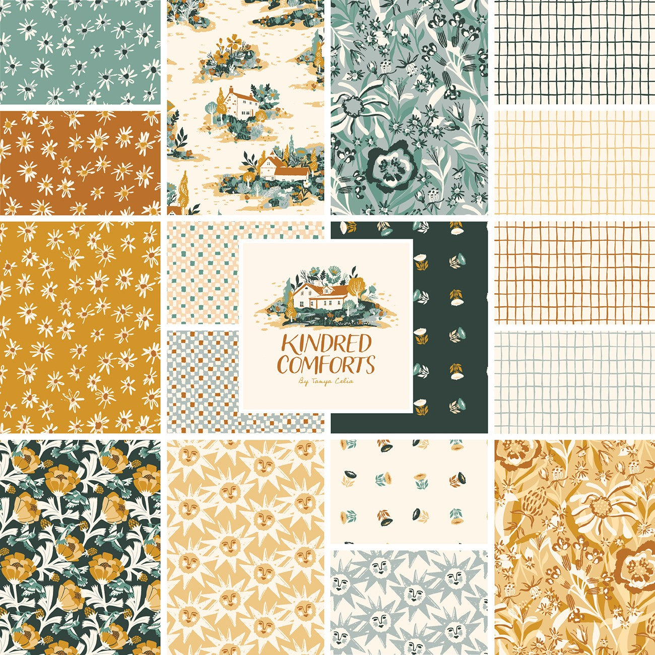 2.5In Squares Strips Kindred Comforts 40Pcs/Bundle
