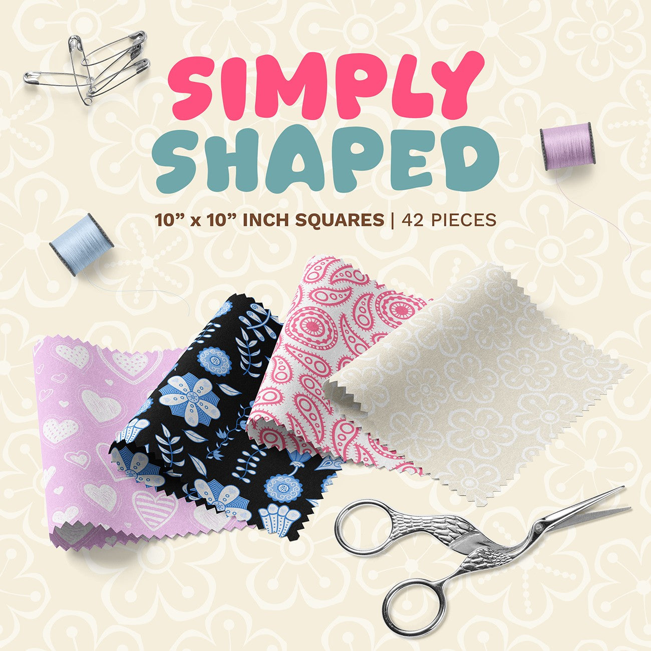 Simply Shaped 10 Inch Square Pack - 42 pcs