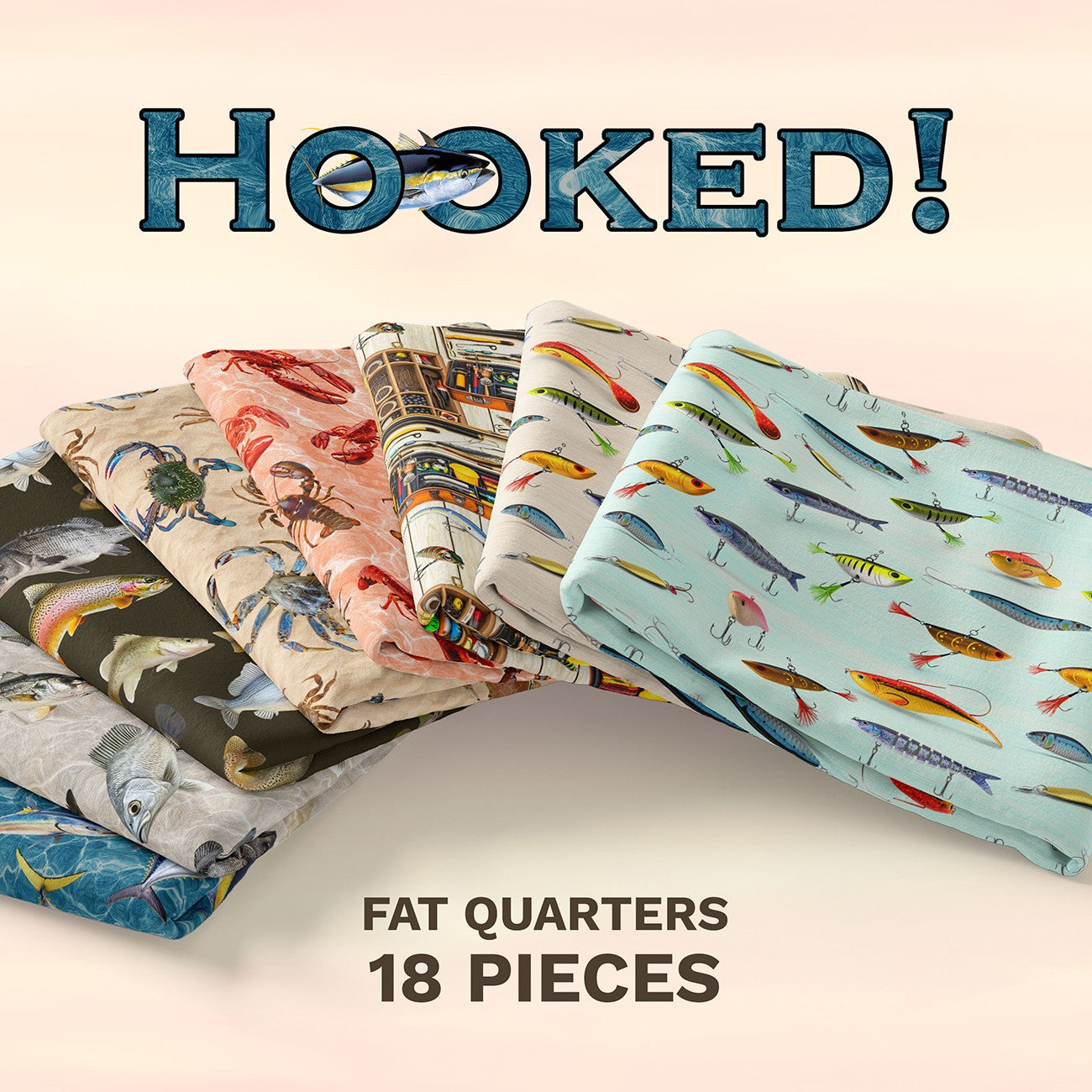 Hooked! Fat Quarter Pack - 18 FQs