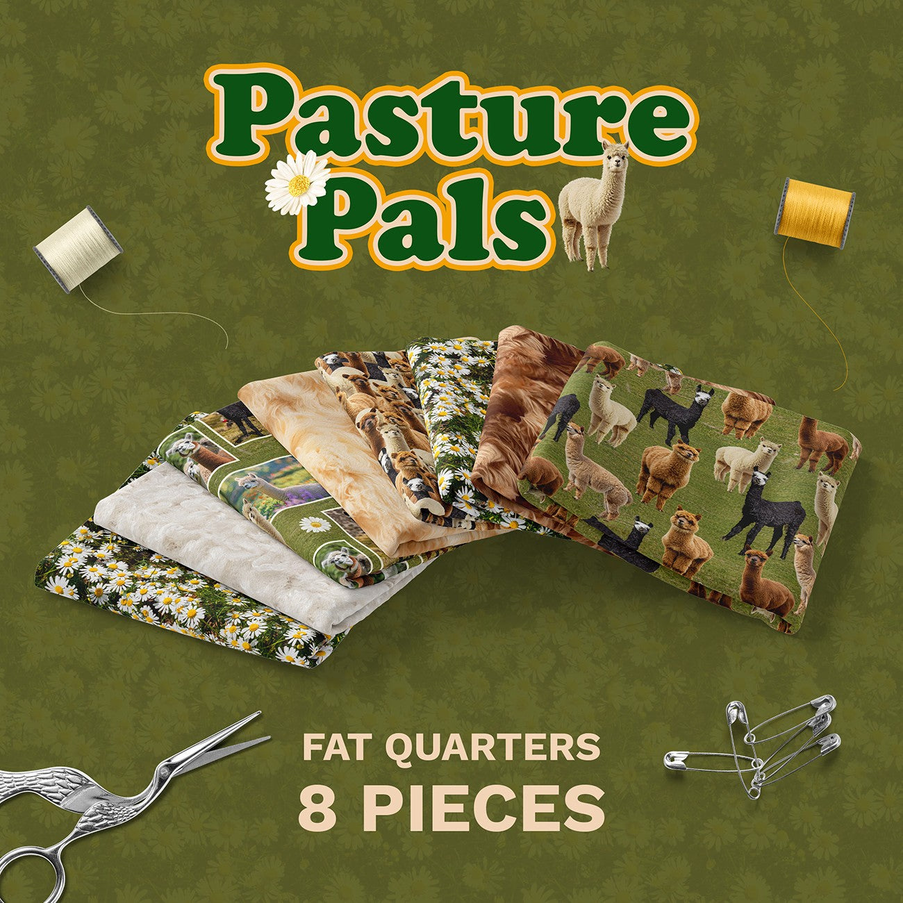 Pasture Pals Fat Quarter Pack - 8 FQs
