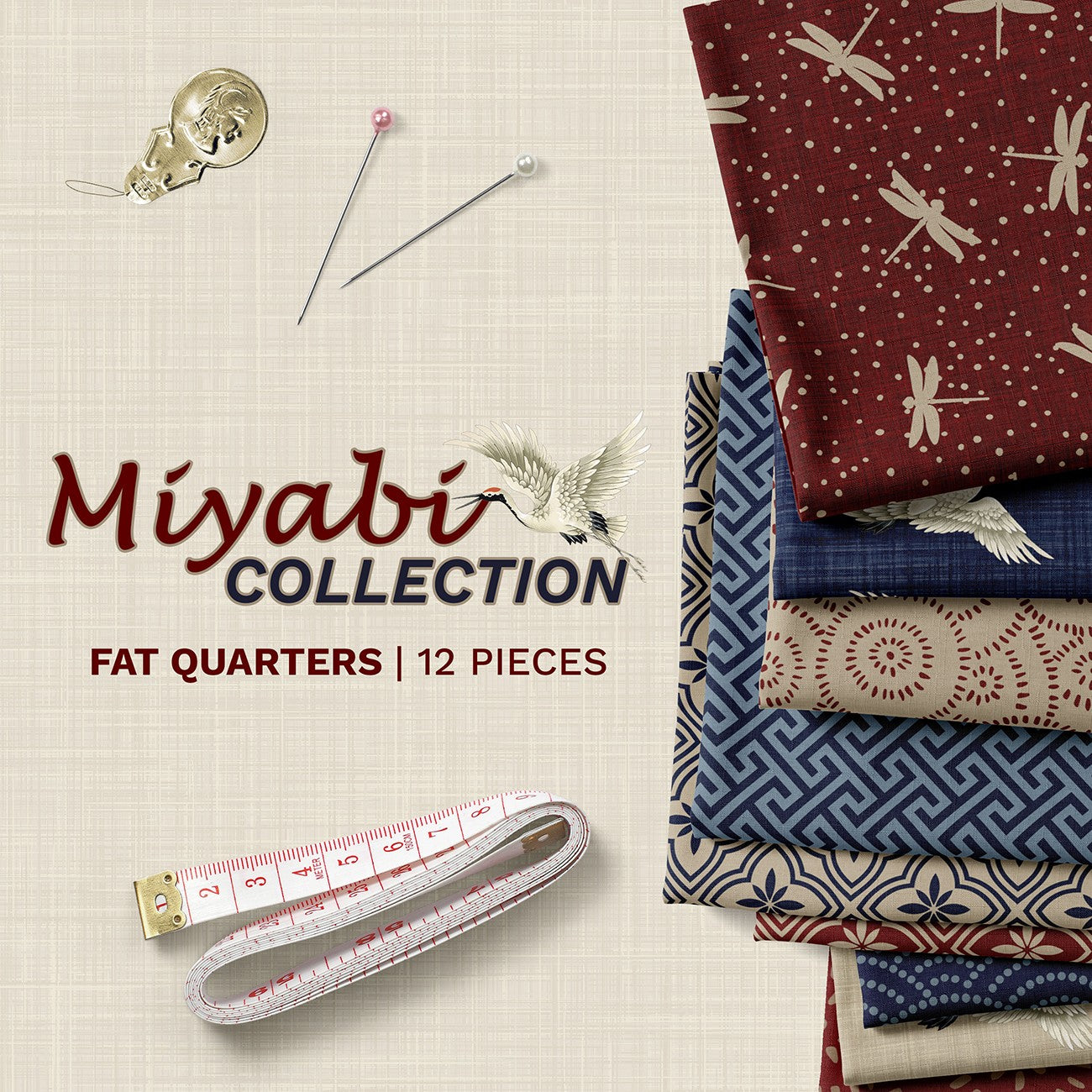 Miyabi Collection Fat Quarter Pack - 12 Assorted FQs