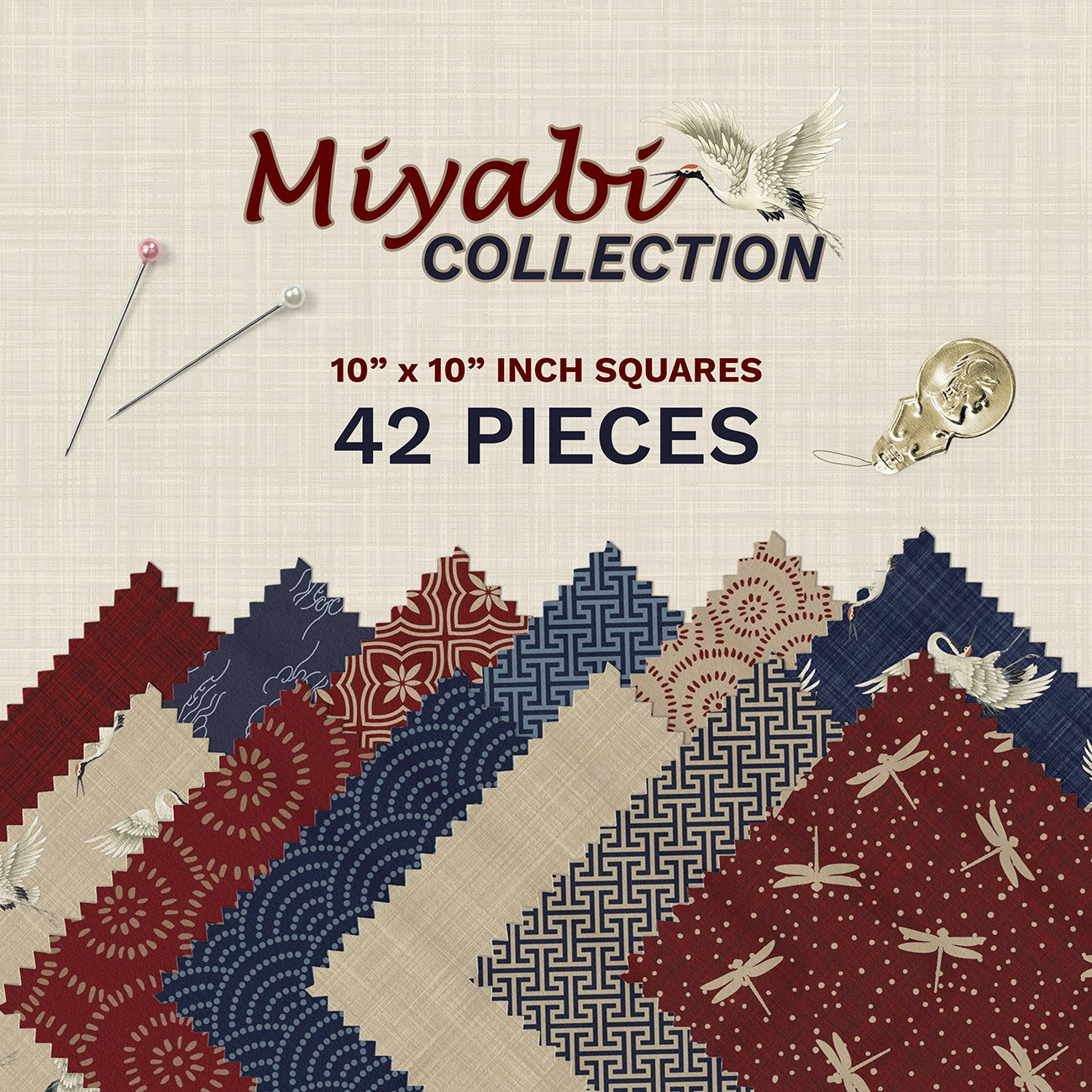 Miyabi Collection 10 Inch Square Pack - 42 Asst