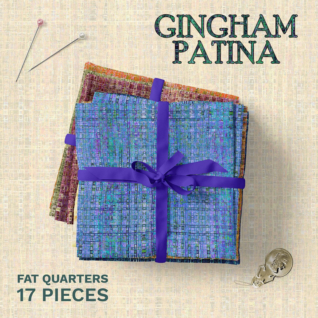 Gingham Patina Fat Quarter Pack - 17 FQs