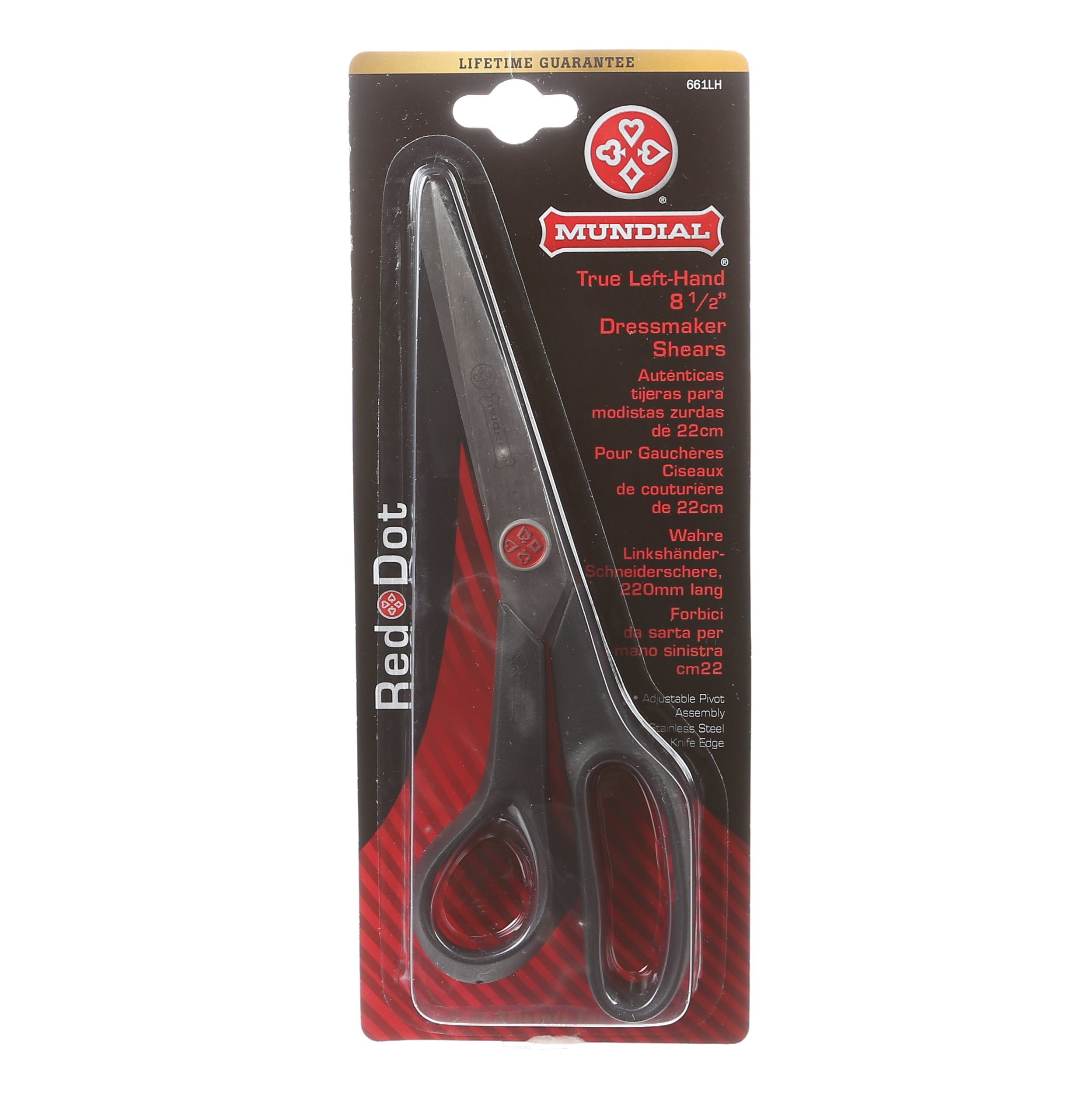 Left Handed Knife Edge Dressmaker Scissor 8 1/2in