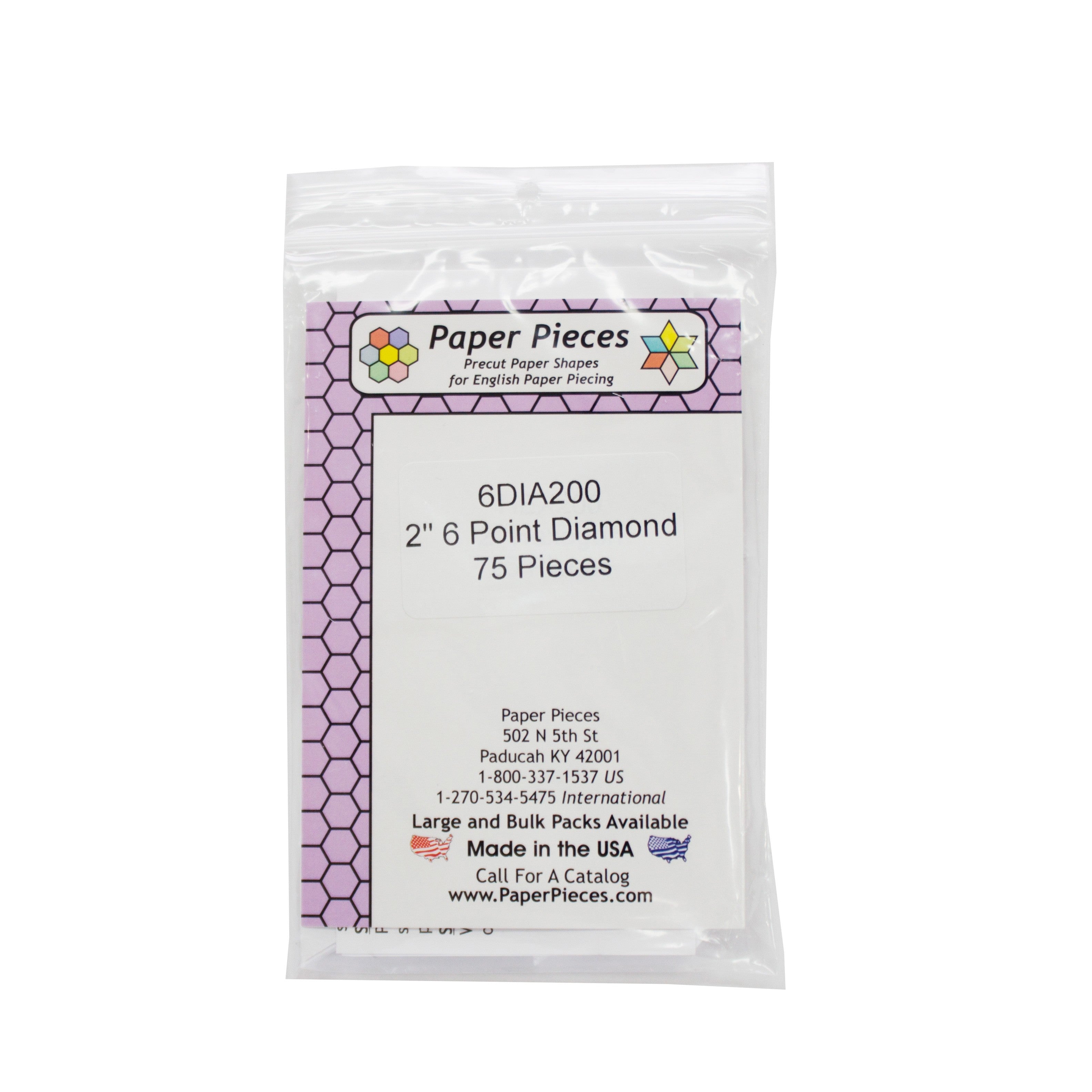 Paper Piece Diamond Pack 2in 75pc