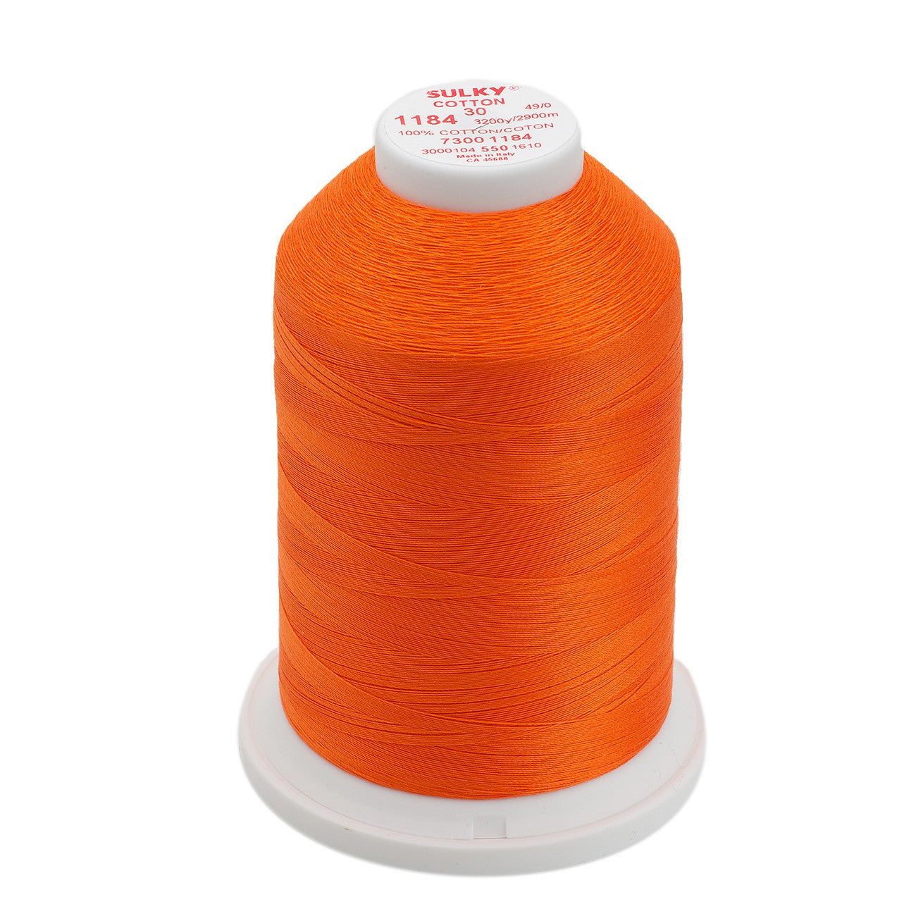 Cotton Thread 2-ply 30wt 400d 3200yds Orange Red
