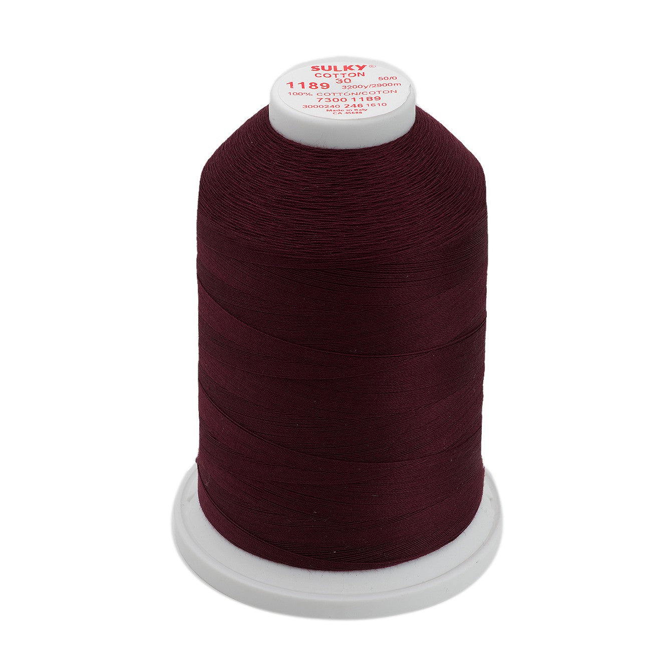 Cotton Thread 2-ply 30wt 400d 3200yds Dark Chestnut