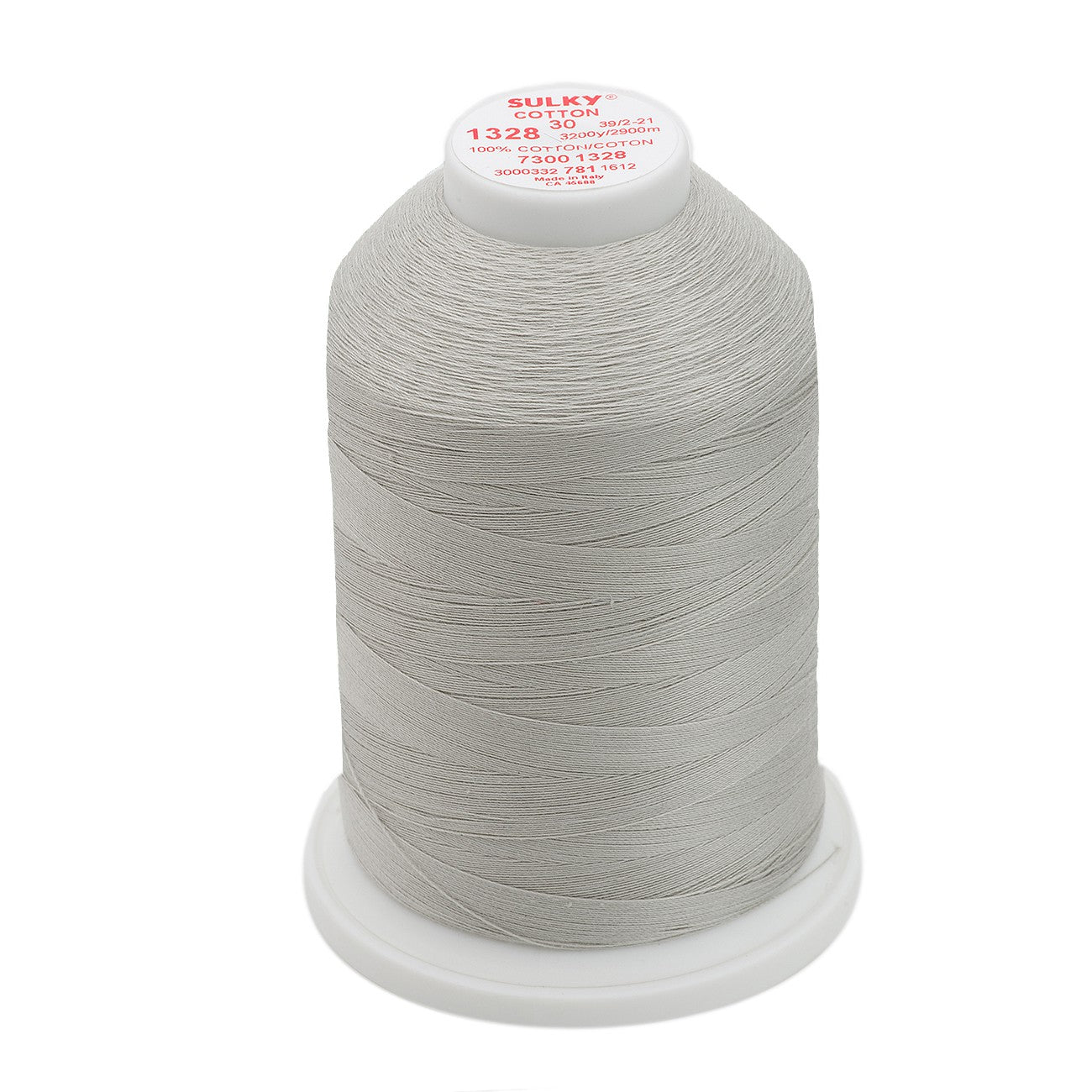 Cotton Thread 2-ply 30wt 400d 3200yds Nickel Grey