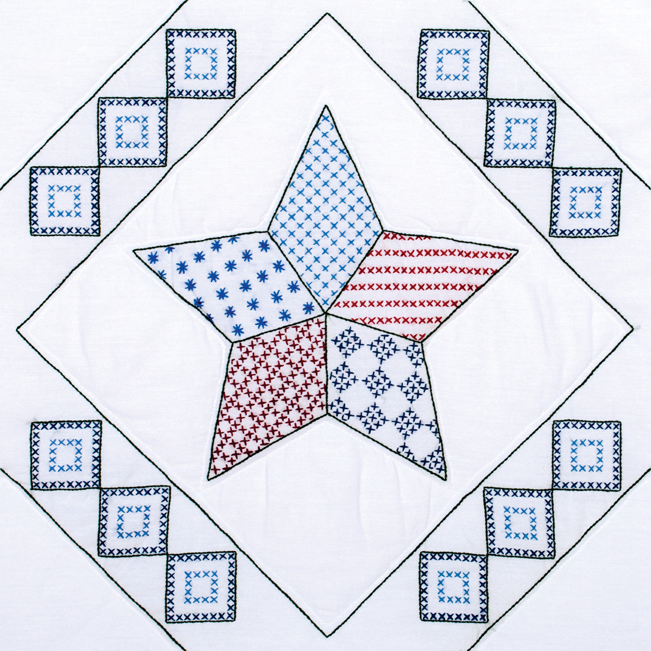 Interlocking Star 18in Quilt Blocks