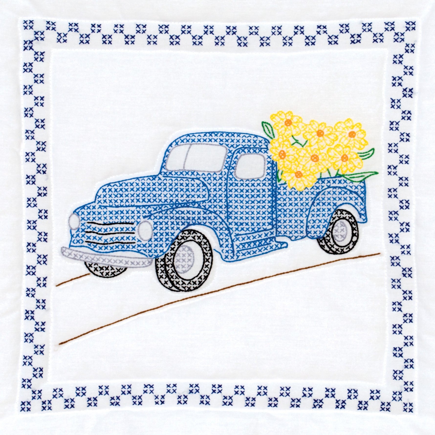 18in Quilt Blocks Flower Delivery