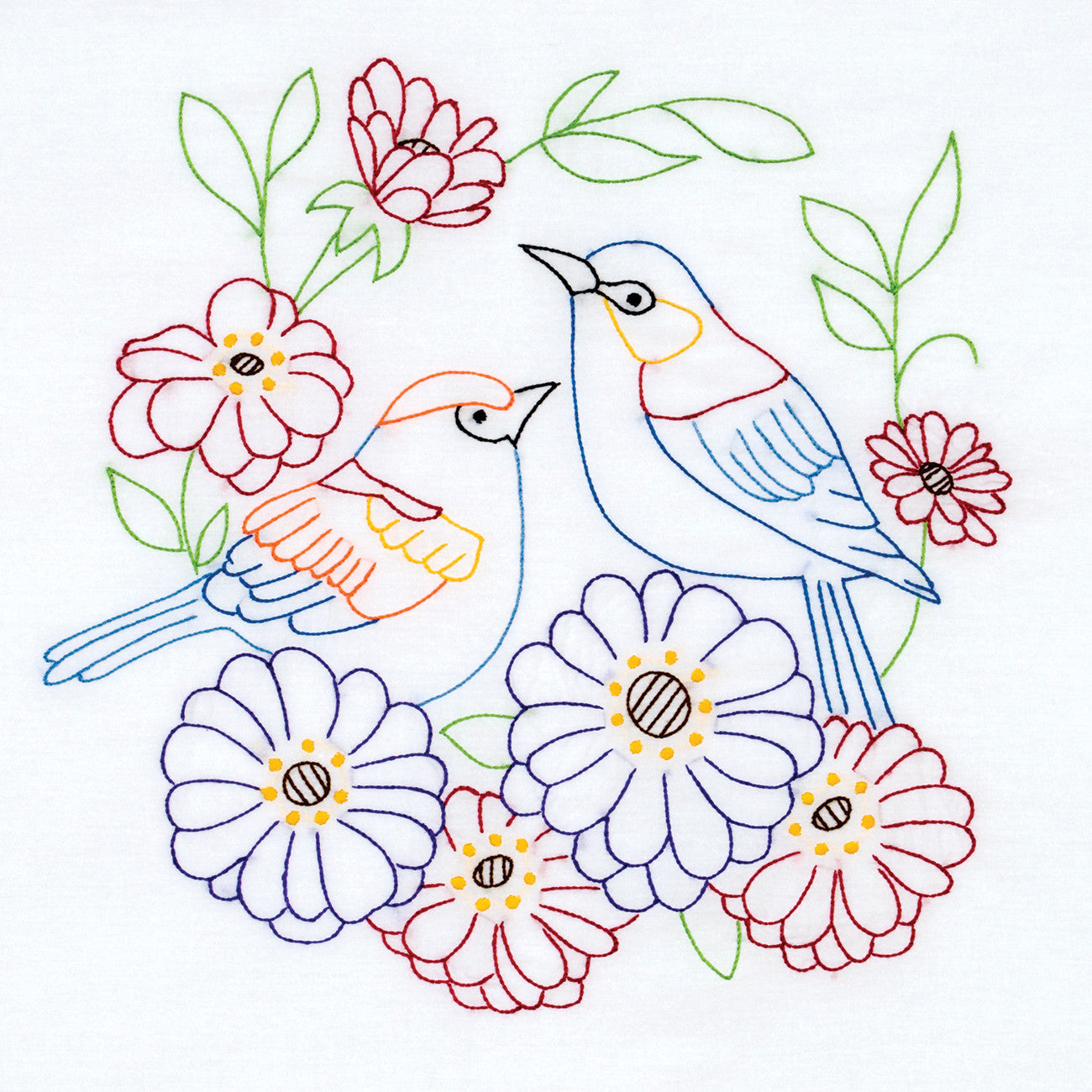 2 Birds 18in Quilt Squares