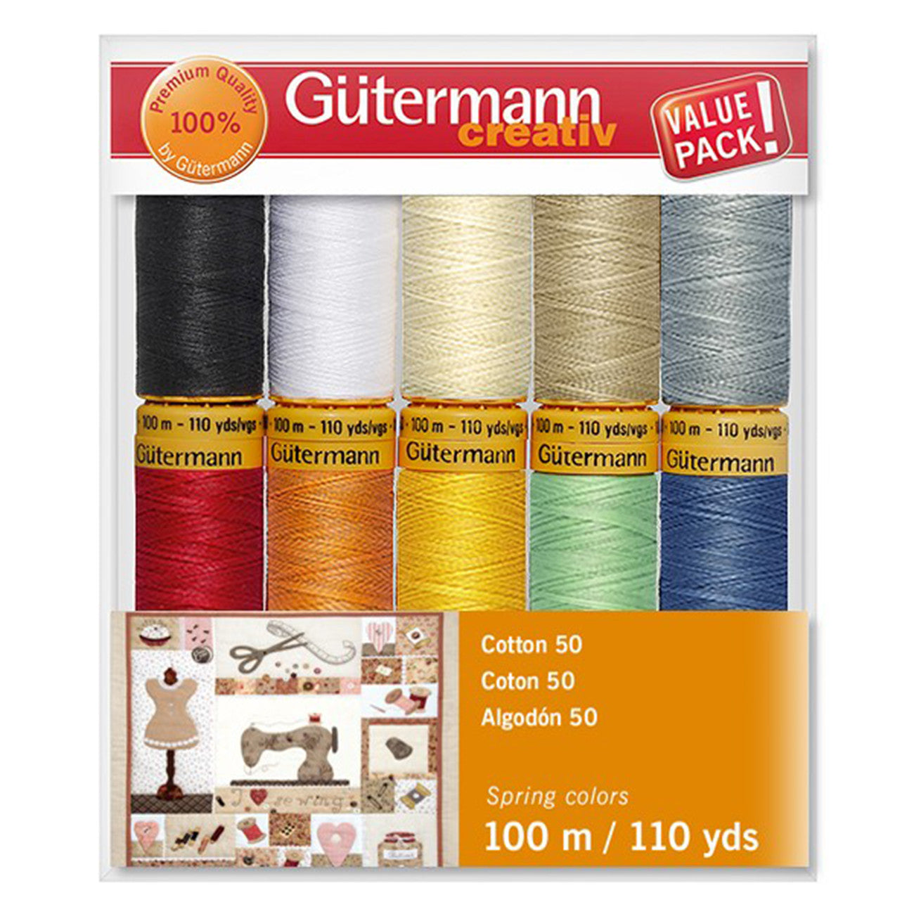 Gutermann Cotton 50 Basics Kit