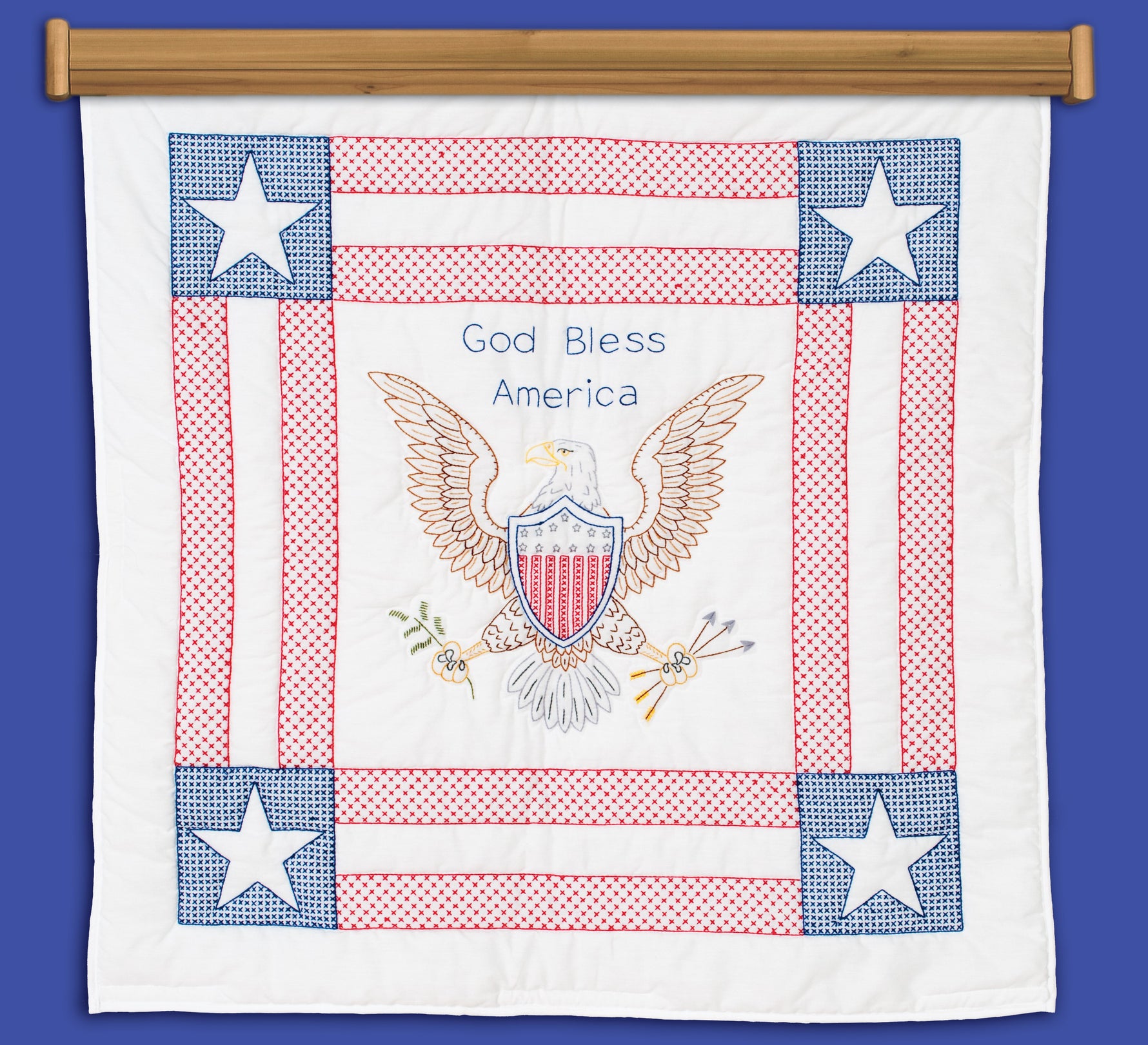 Wall Quilt  God Bless America