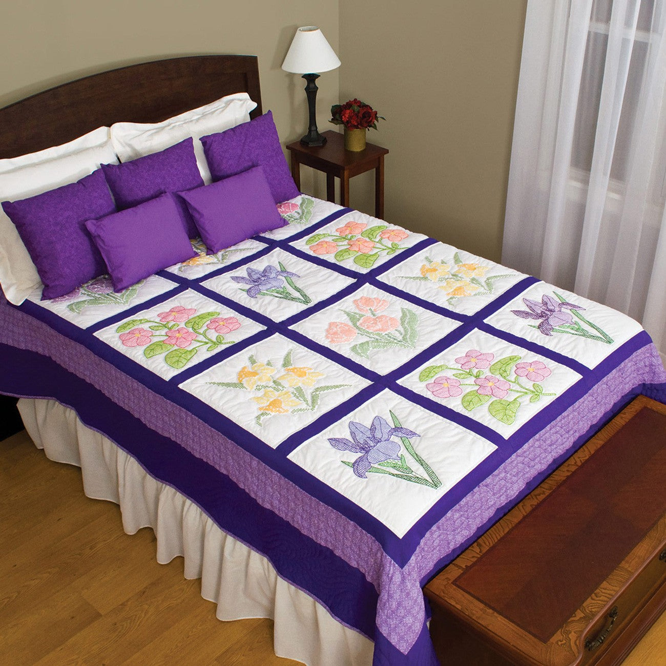 Flowers Sampler Quilt
