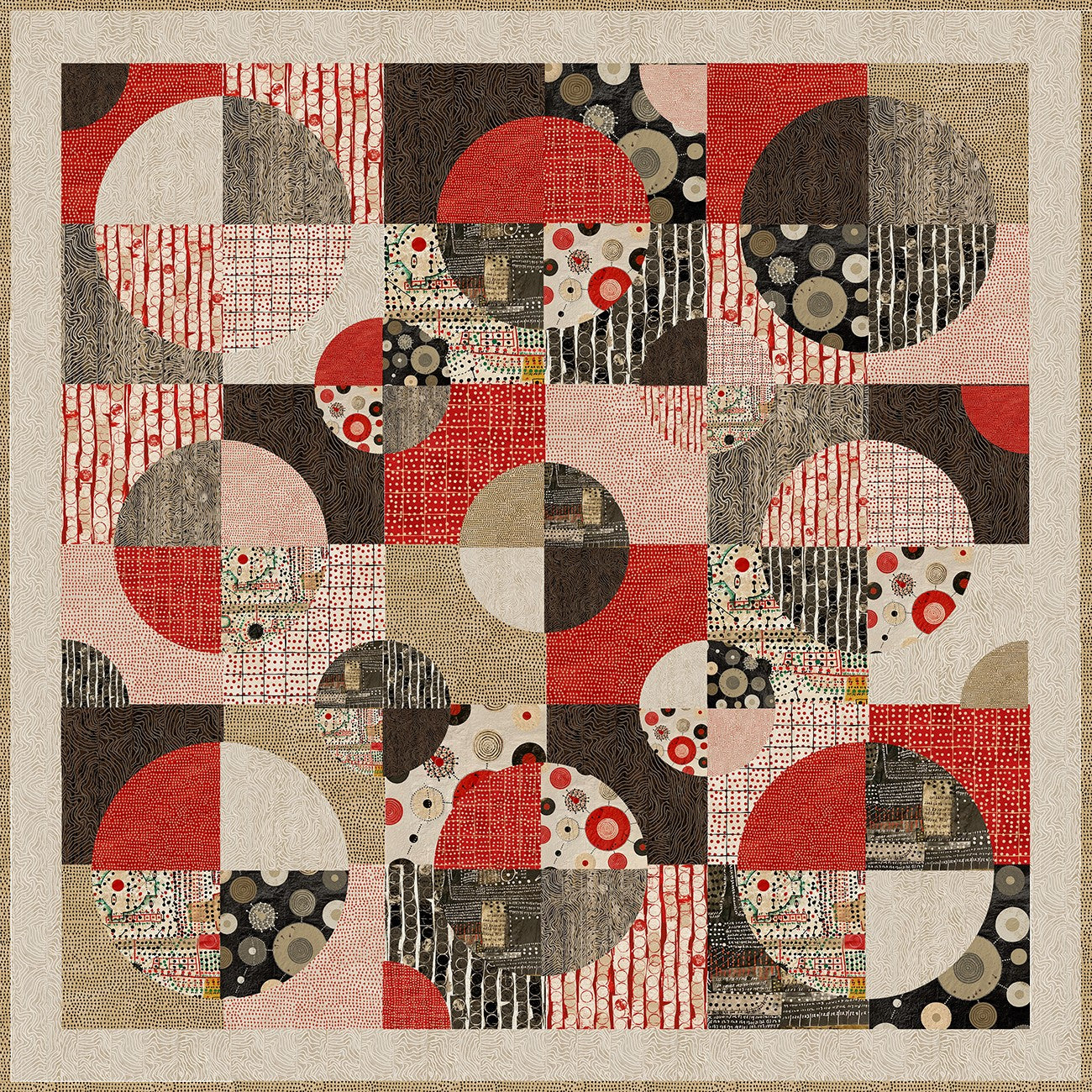Multi Full Circle DQT, 49" x 61-1/4"