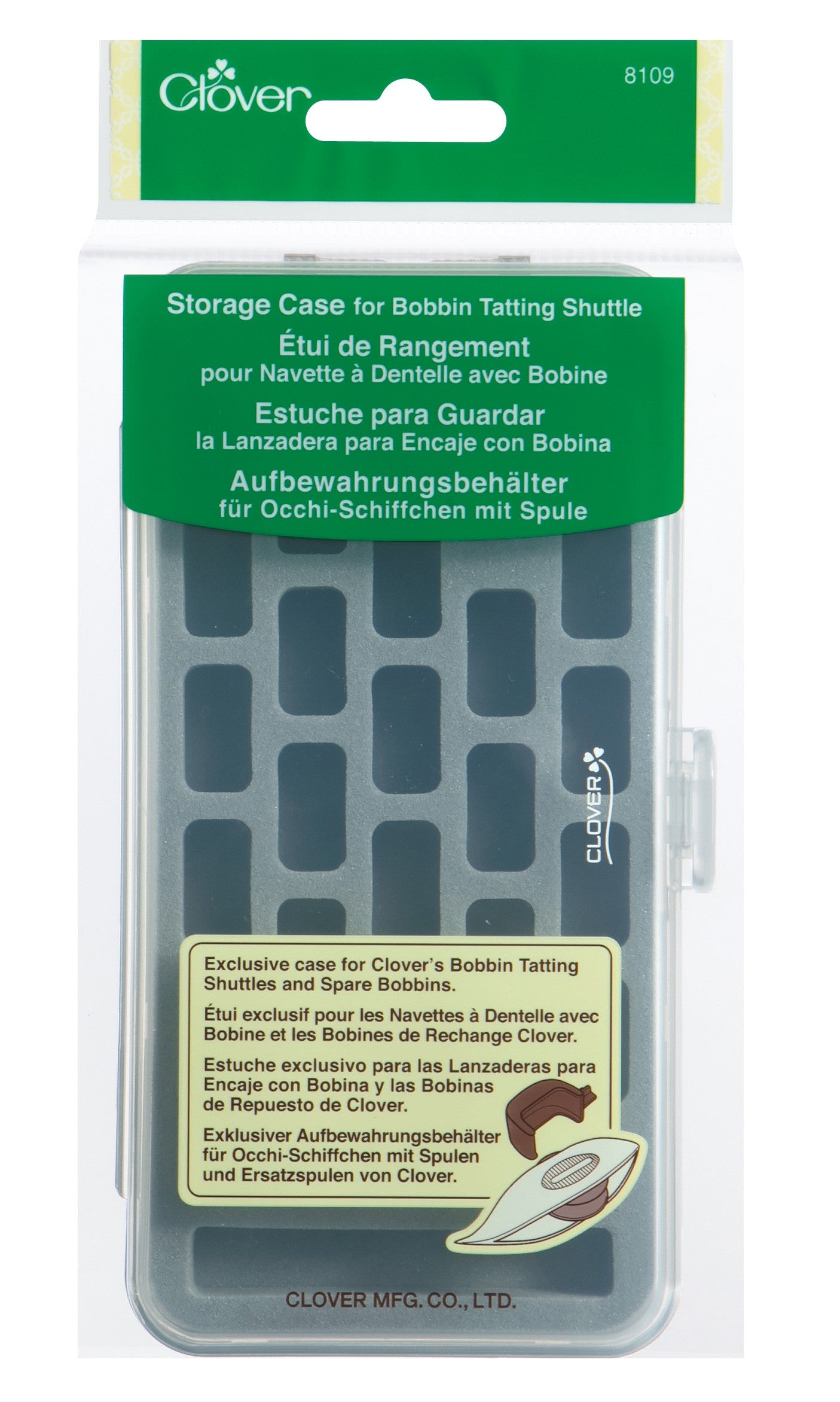 Storage Case for Bobbin Tatting Shuttle