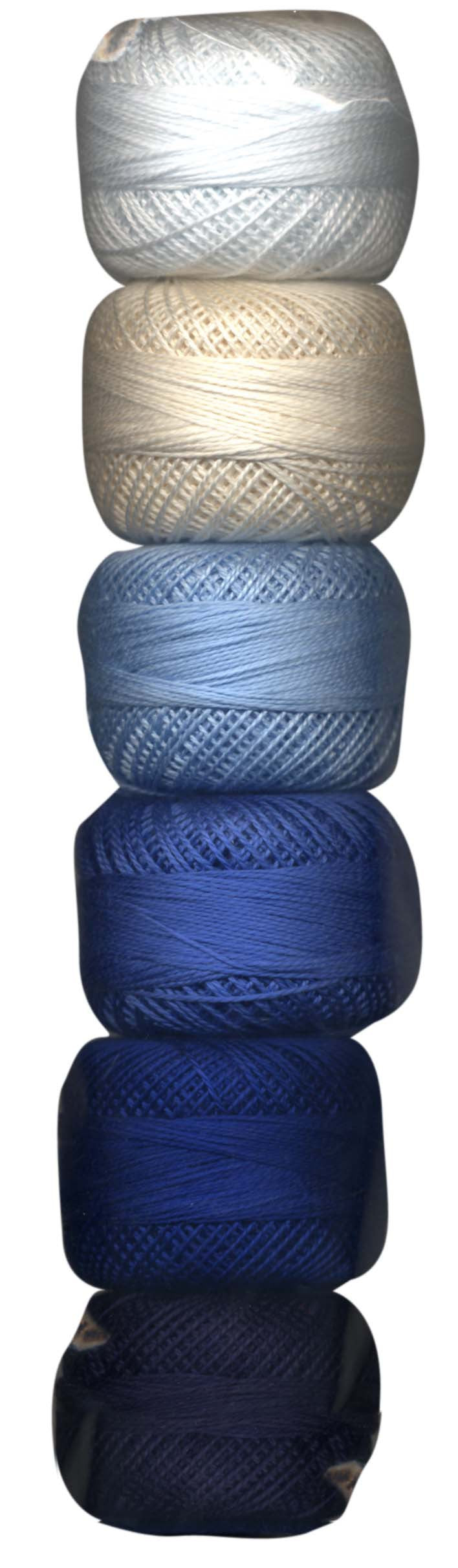 Pearl Cotton Size 8 Thread Sampler Pack Sashiko Basic