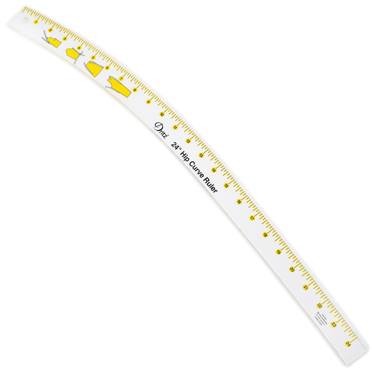 Hip Curve Ruler Clear 24in
