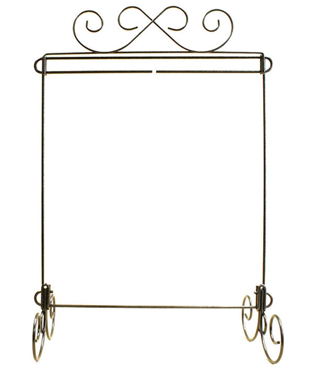 12in x 14in Scroll Single Stand Charcoal