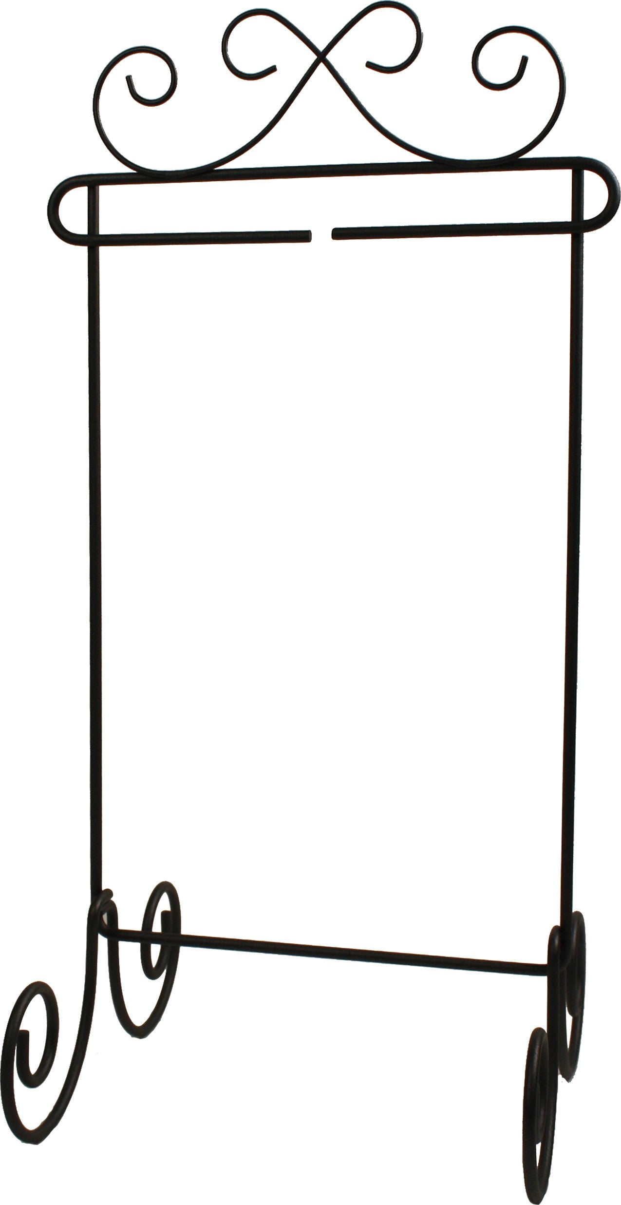 6in x 12in Scroll Single Stand Silver